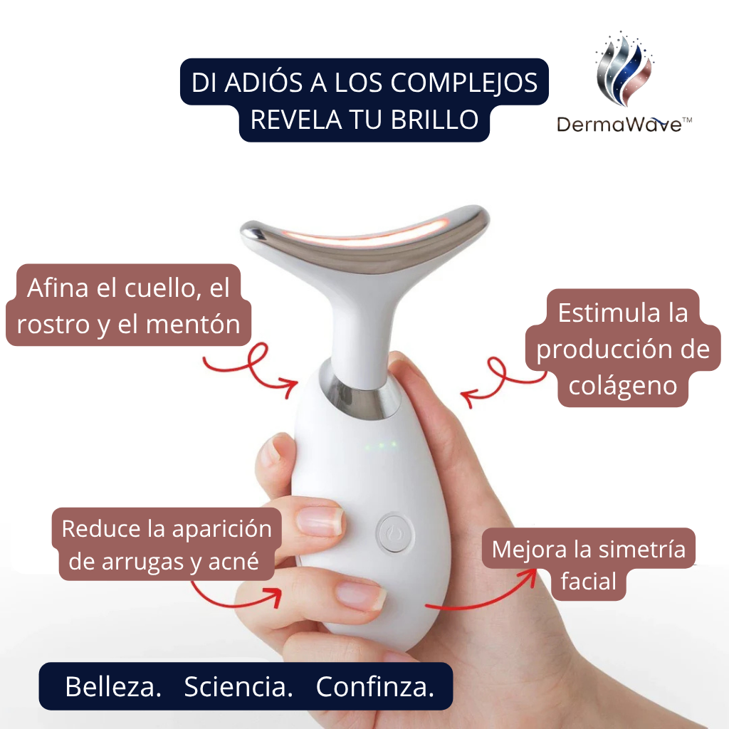 DermaWave™ Antiarrugas 7-en-1 - Resultados clínicos en casa.