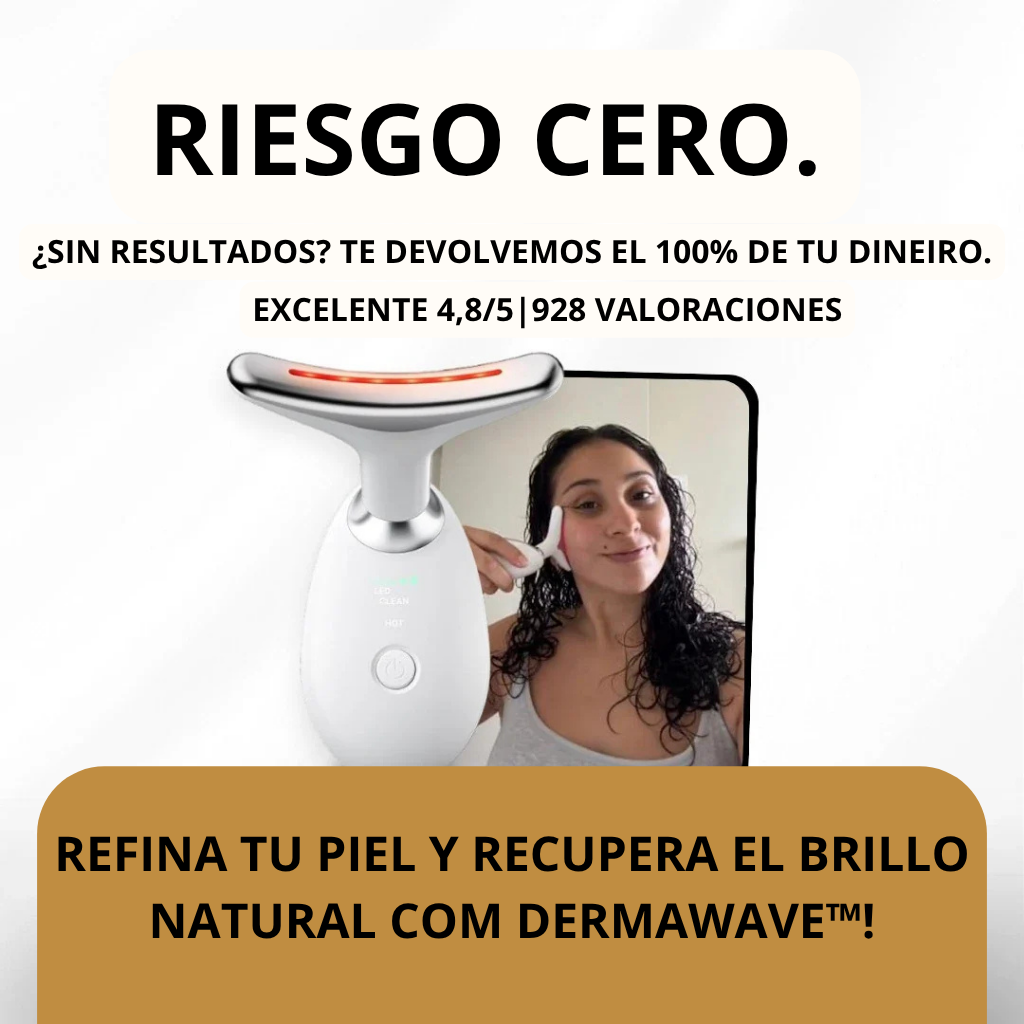 DermaWave™ Antiarrugas 7-en-1 - Resultados clínicos en casa.